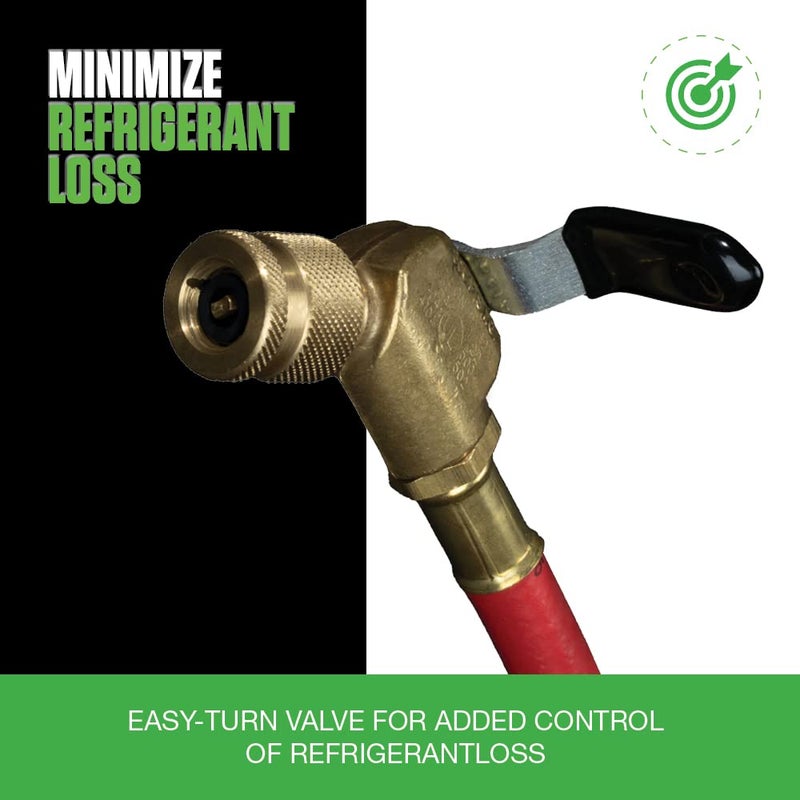 Hilmor 1935924 60" Hose with Ball Valve End, Rated for 800 PSI, Compatible with High-Pressure Refrigerants, HVAC Equipment (Pack of 3) - Image 4